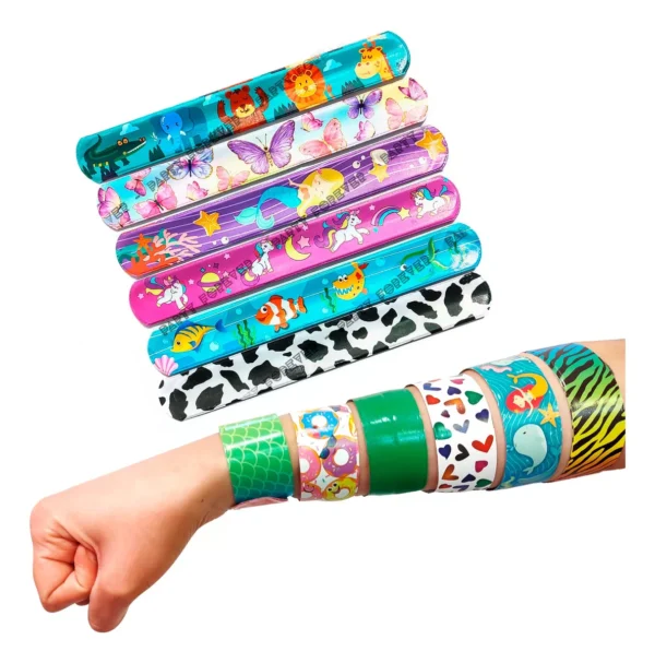 5 Pulseras Magicas Fluo - Cotillon Luz Uv