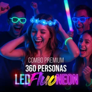 Combo Cotillon Luminoso 100 Personas Premium 360 Art