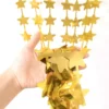 Cortina Metalizada Guirnalda Formas Estrellas - Decoracion - Imagen 2