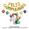 Globo Unicornio Metalizado 34cm - Cotillon Fiesta - Imagen 2