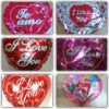 Globos Corazon Estampados Metalizados 18'' Cotillon