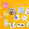 Globos Corazon Estampados Metalizados 18'' Cotillon - Imagen 3