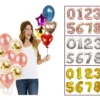 Globos Metalizados Numeros 16'' Dorado Plateado Fiesta Deco - Imagen 4