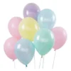 Globos Pastel Colores Surtidos 23 Cm - 9 Pulgadas X 50u - Imagen 2