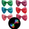 Moño Led Lentejuelas Cotillon Luminoso Novio