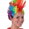 Peluca Punk Multicolor Con Led