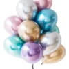 Set 10 Globos Color Y Cristal Confeti - Imagen 3