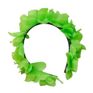 Vincha Flores Hawai Colores Fluo Cotillon Carioca - Verde