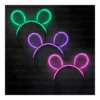 Vincha Luminosa Neon Orejitas Ratoncita Cotillon - Imagen 2