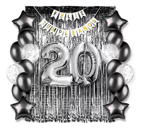 combo globos negro