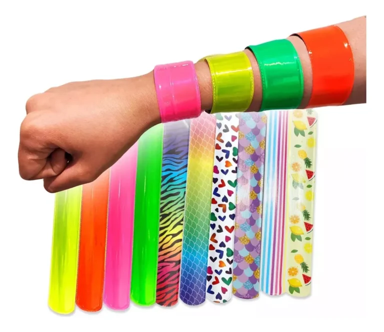 pulseras magicas surtidas fluo y estampadas