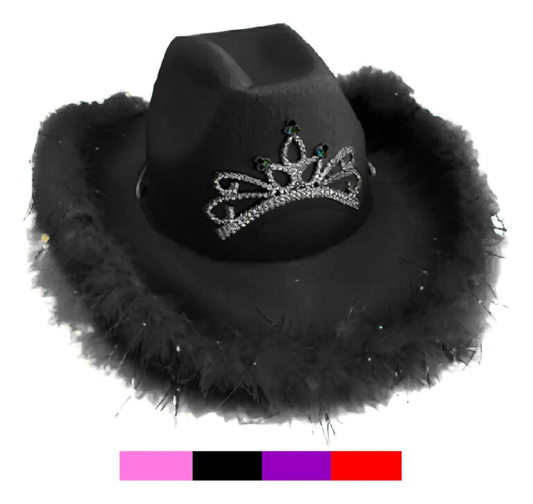 cowboy/plumas/corona/negro
