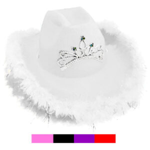 cowboy/plumas/corona/blanco