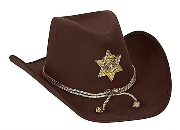 Sombrero Cowboy Marron Sheriff Texas