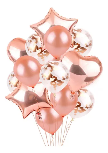 set-15-globos-rosa-gold