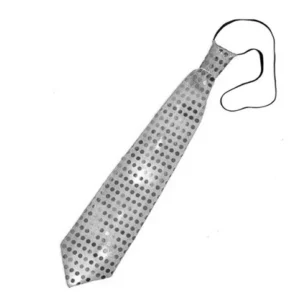 corbata-plata-lentejuelas