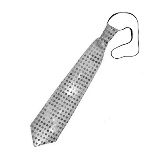 corbata-plata-lentejuelas