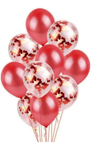 set-10-globos-rojo