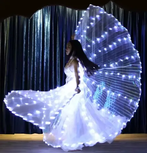Alas Led Capa Luminosa 140cm Novia Fiesta 15 Cotillon - Imagen 4